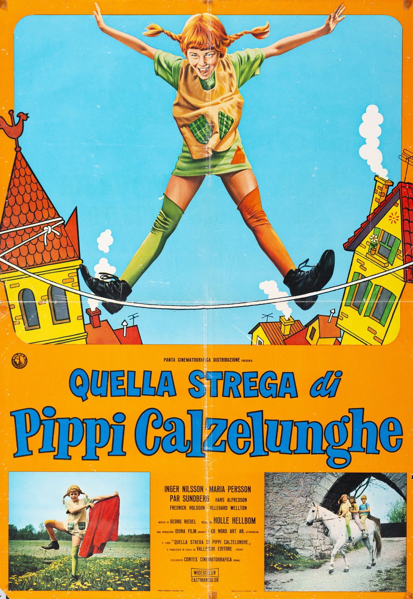 Manifesto 3 per il film Quella strega di Pippi Calzelunghe (1970)