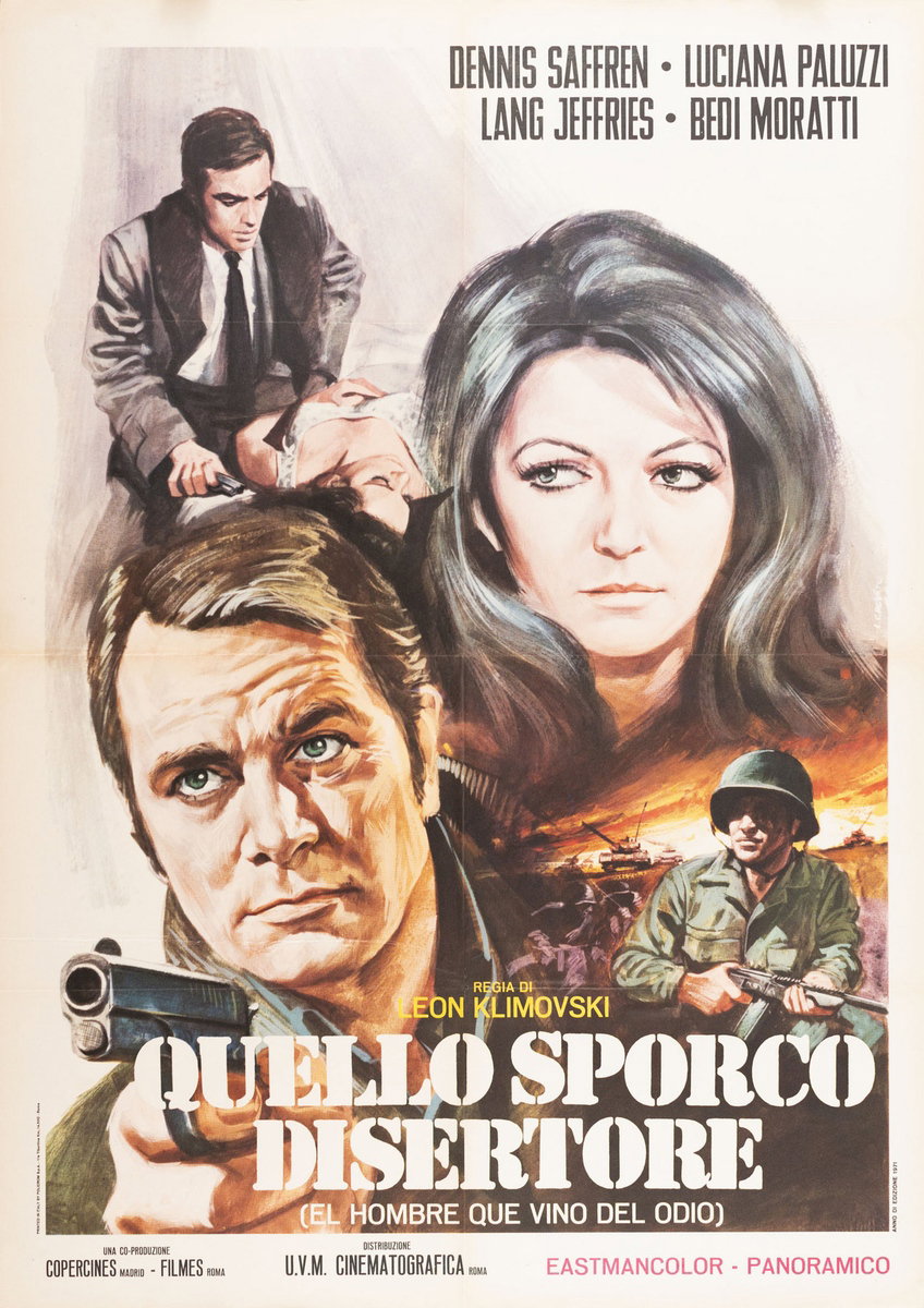 Manifesto 2 per il film Quello sporco disertore (1972)