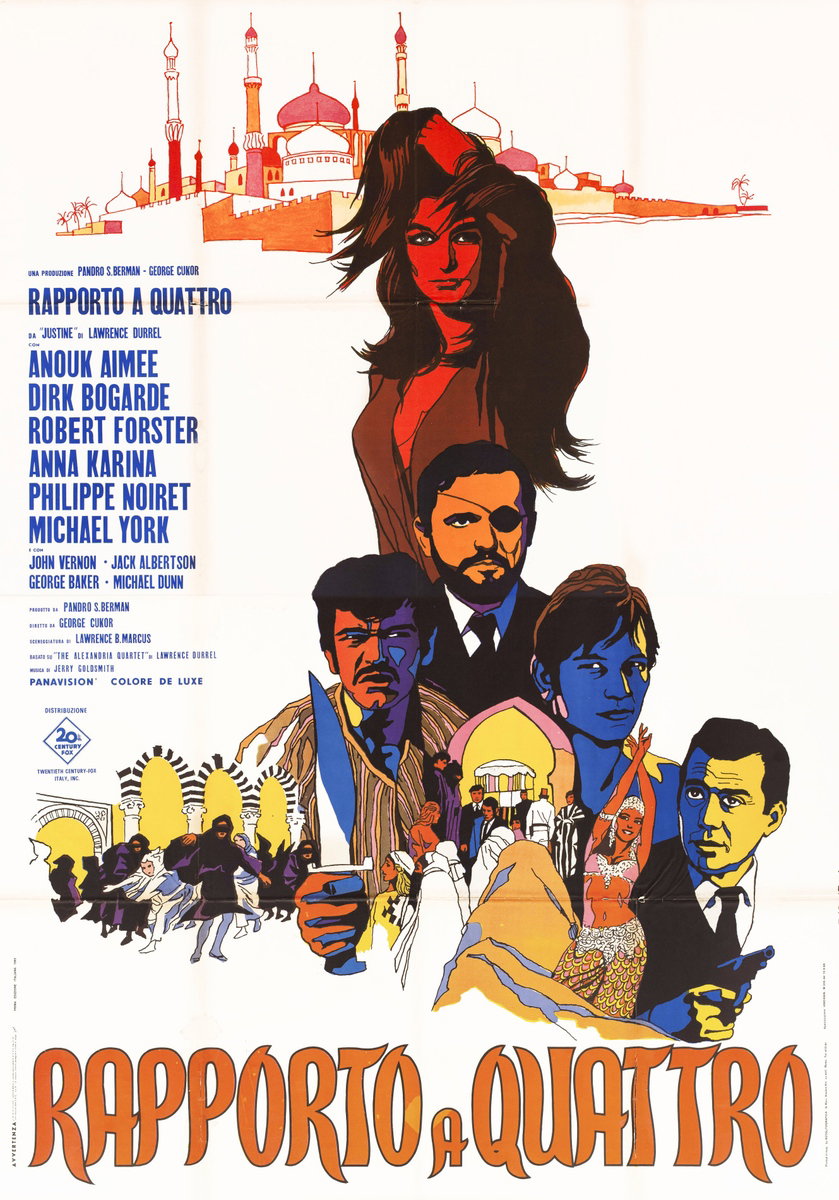 Manifesto 2 per il film Rapporto a quattro (1969), dipinto da Papuzza