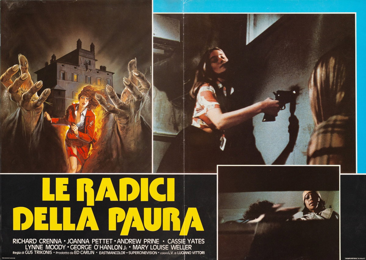 Lobby Card 2 for the film The Evil (1978), painted by Luciano Crovato