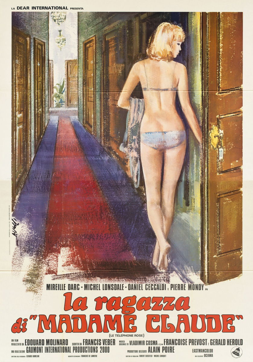 La ragazza di madame Claude - Manifesto 1