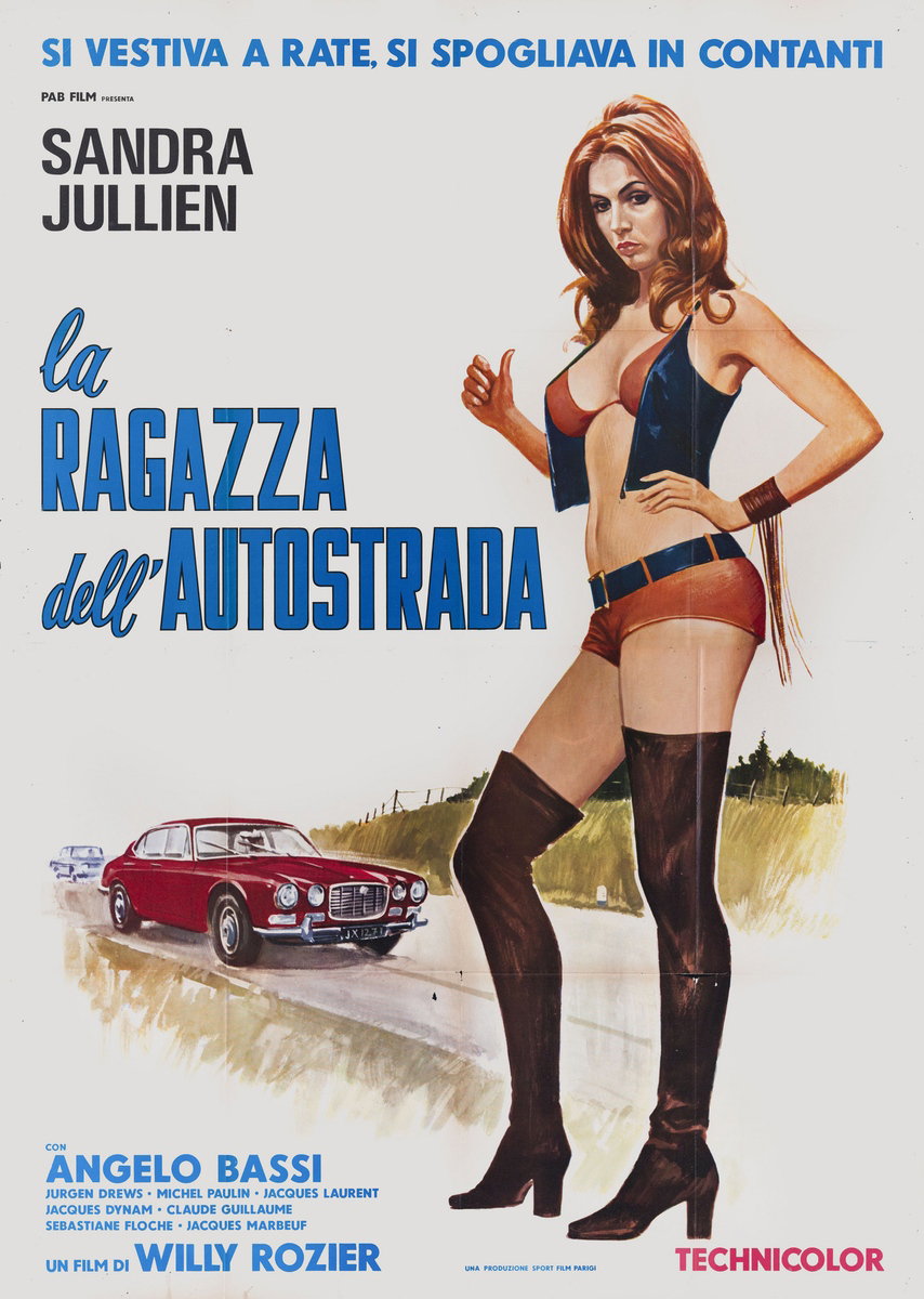 Manifesto 3 per il film La ragazza dell'autostrada (1972)