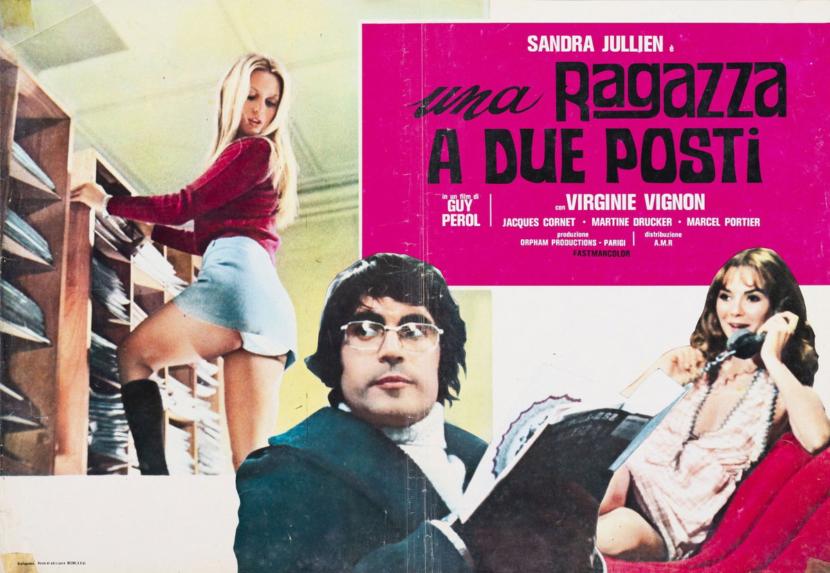 Fotobusta 3 per il film Una ragazza a due posti (1973)