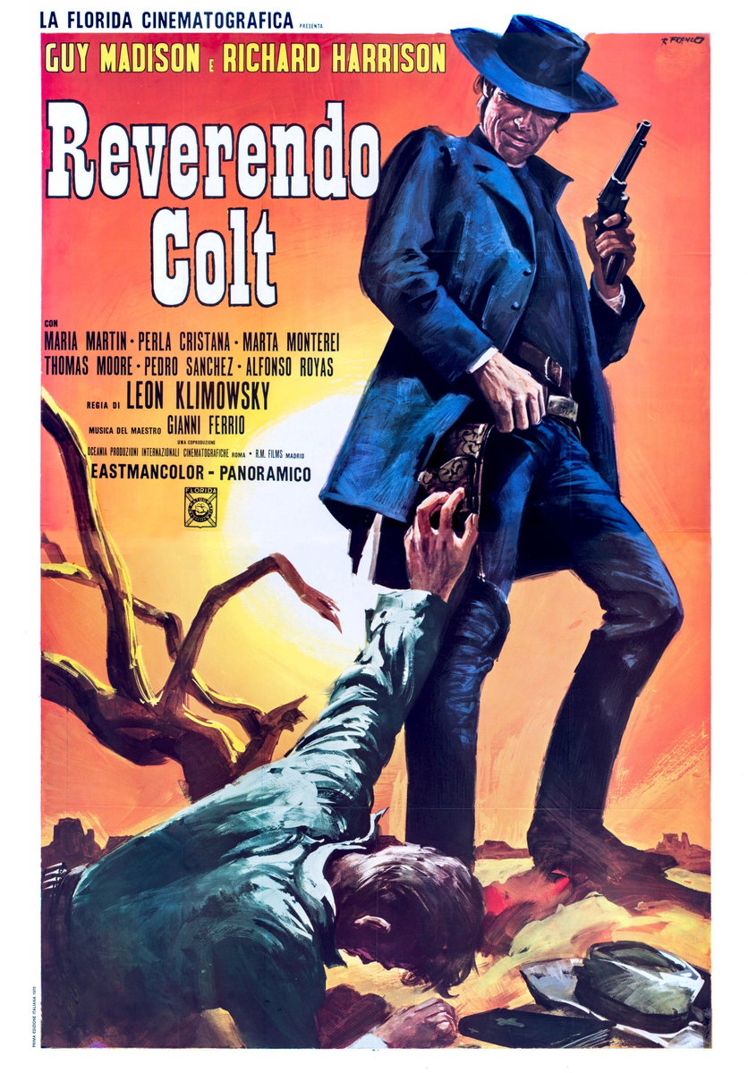 Poster 2 for the film Reverend's Colt (1970), painted by Franco Picchioni
