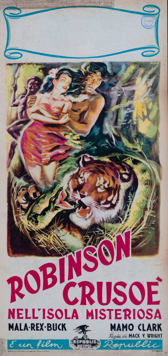 Robinson Crusoe nell'isola misteriosa - Lobby Card 1