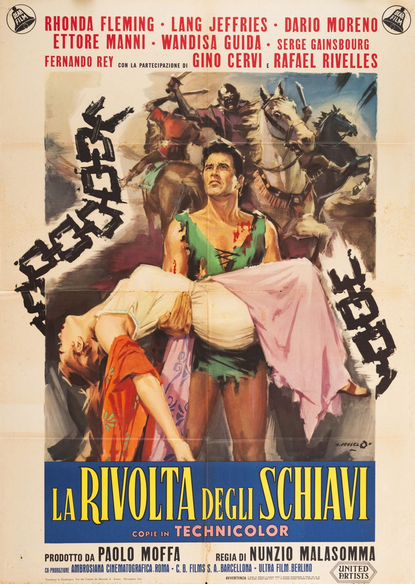 La rivolta degli schiavi - Manifesto 1