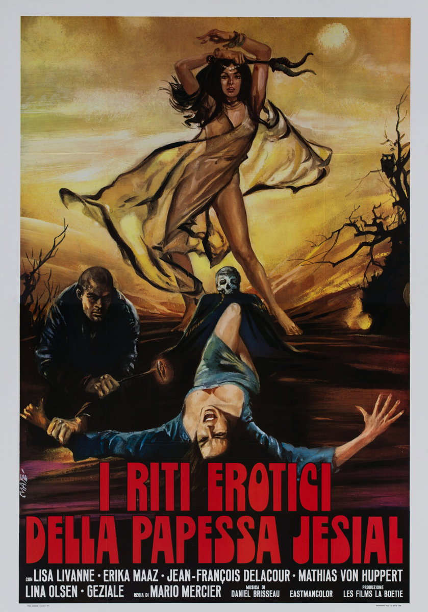 Poster 2 for the film A Woman Possessed (1975), painted by Mario Ferrari (Mafè)