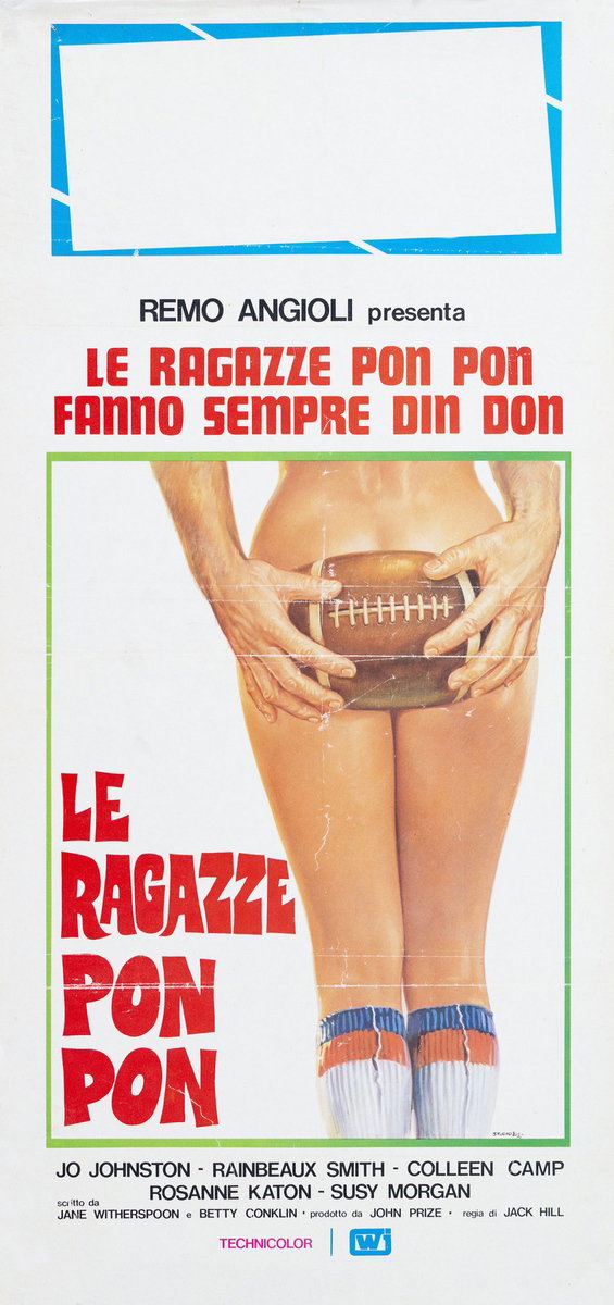 Locandina 2 for the film The Swinging Cheerleaders (1974), painted by Studio E2 (Sciotti-Tarantelli)