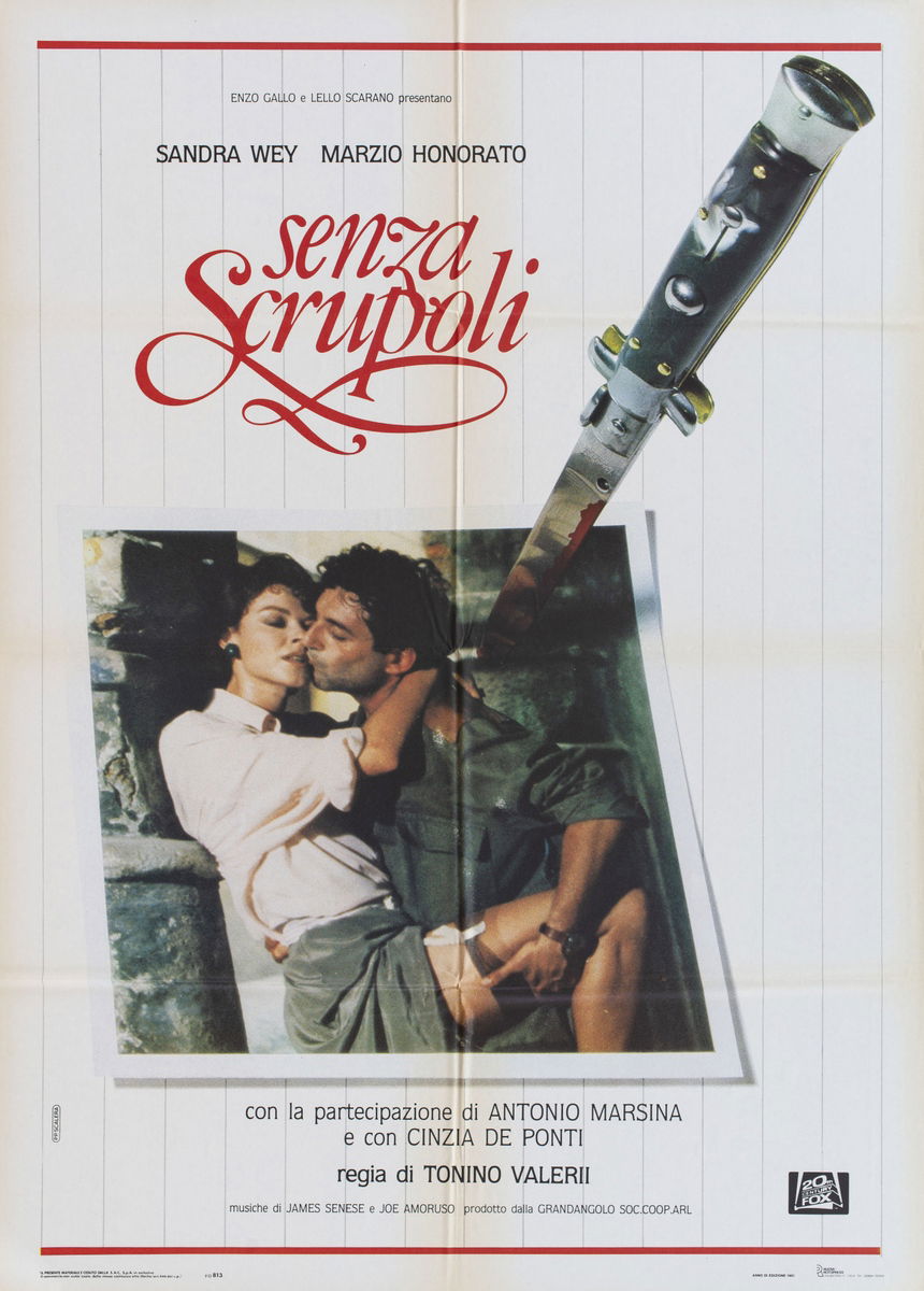Senza scrupoli - Manifesto 1