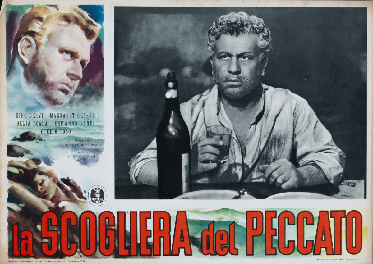 Fotobusta 2 per il film La scogliera del peccato (1950)