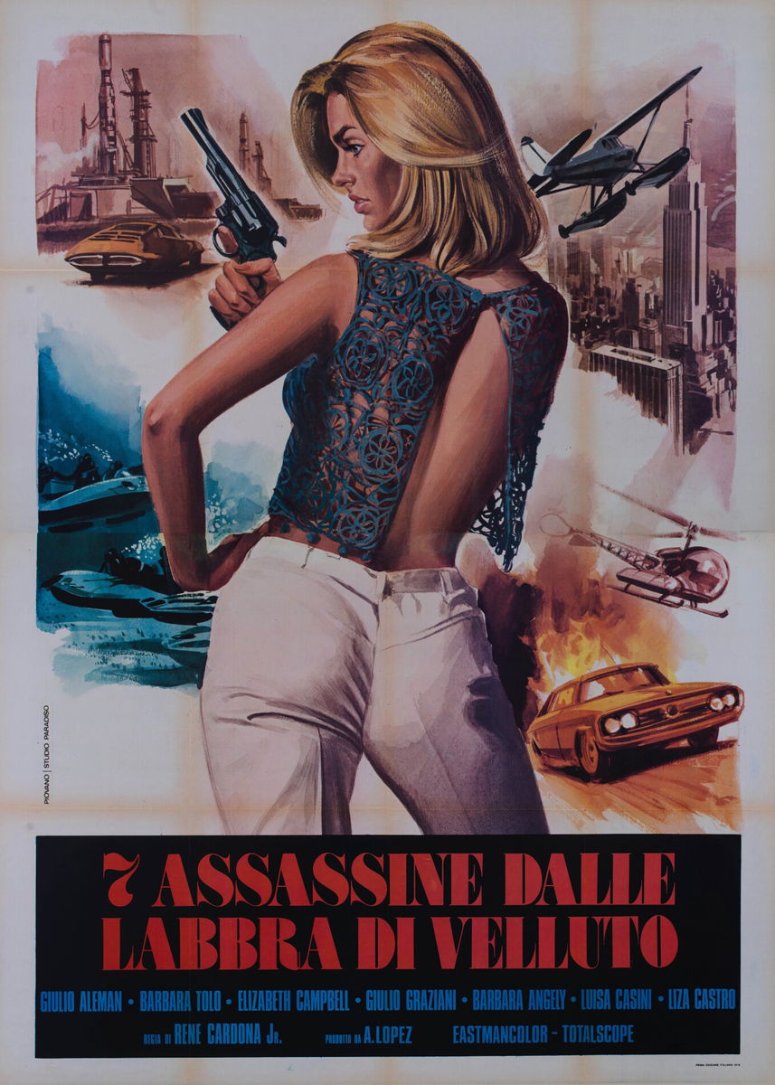 Sette assassine dalle labbra di velluto - Manifesto 1