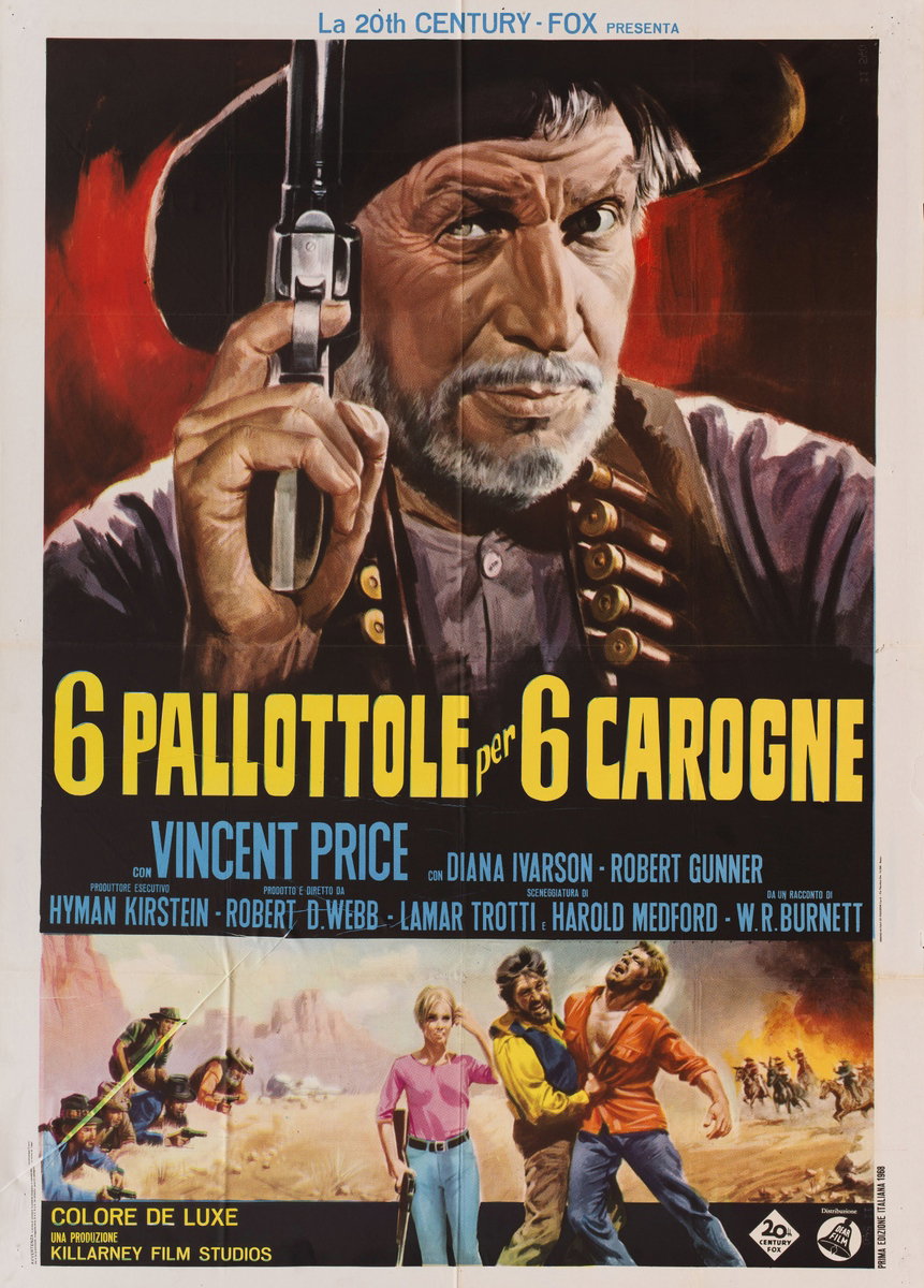 Manifesto 2 per il film 6 pallottole per 6 carogne (1967)