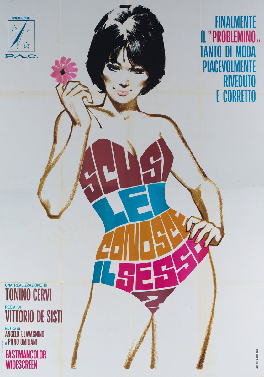 Poster 2 for the film Excuse Me, Do You Like Sex? (1968)