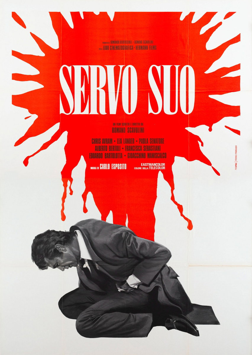 Manifesto 2 per il film Servo suo (1973), dipinto da Mario Piovano