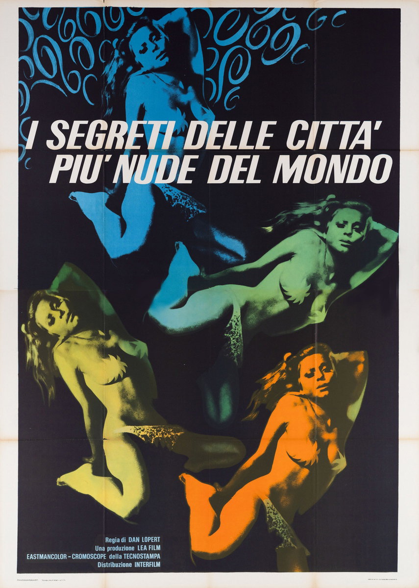 Manifesto 2 per il film I segreti delle città più nude del mondo (1971)