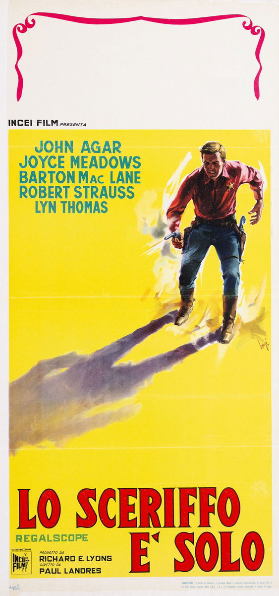 Lo sceriffo é solo - Lobby Card 1