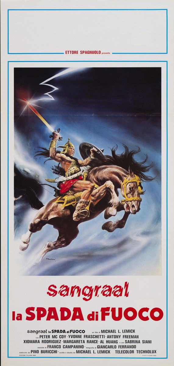 Sangraal - La spada di fuoco - Locandina 1