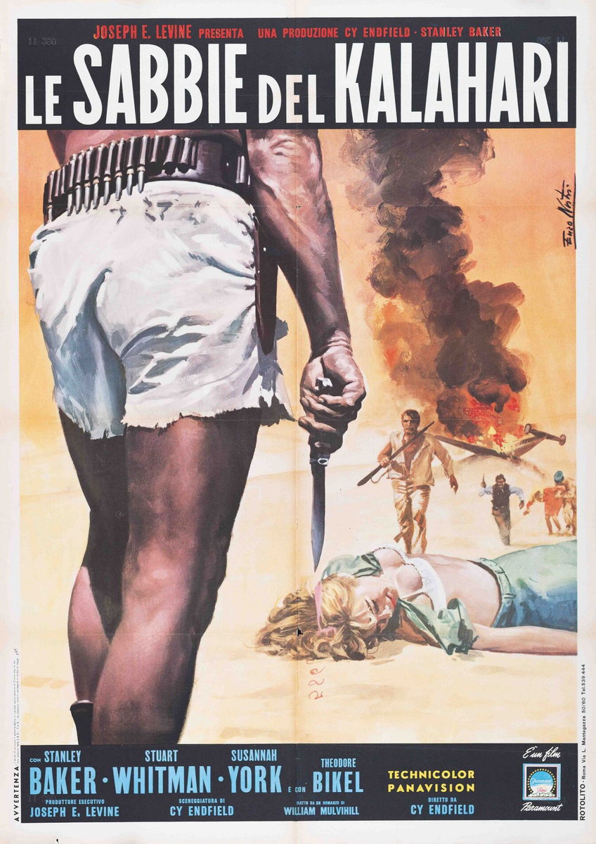Manifesto 2 per il film Le sabbie del Kalahari (1951)