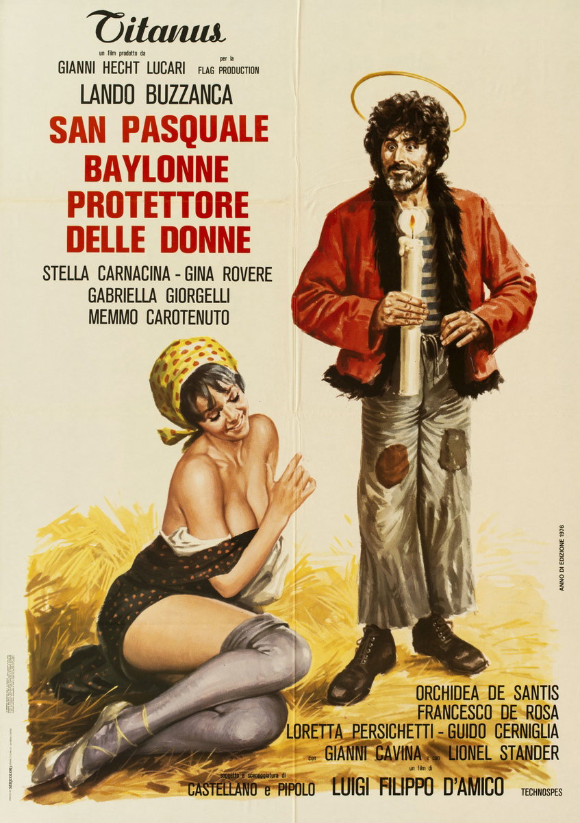 Manifesto 2 per il film San Pasquale Baylonne protettore delle donne (1976)