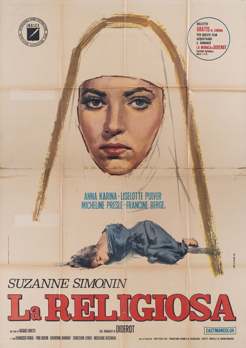 Poster 2 for the film The Nun (1967)
