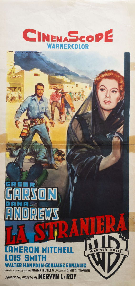 Strange Lady in Town - Lobby Card 1