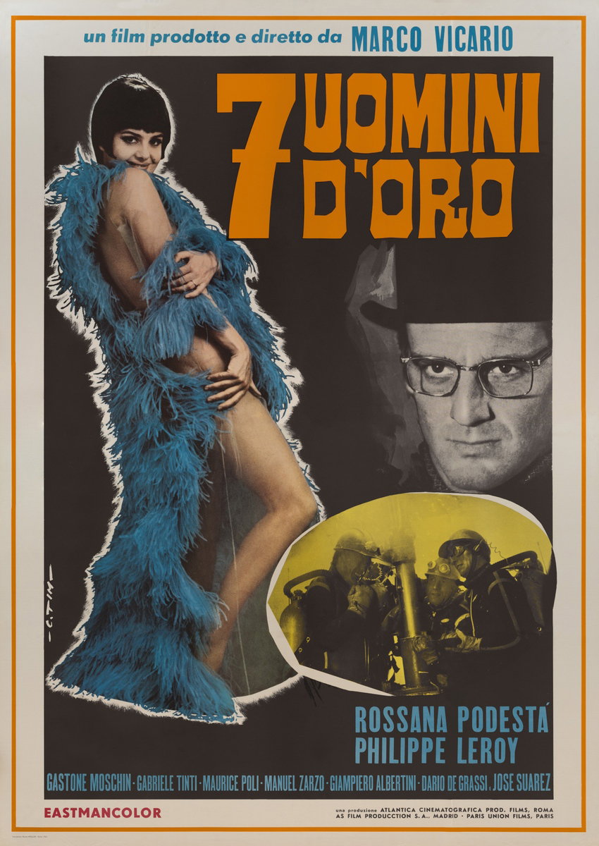 Sette uomini d'oro - Manifesto 2