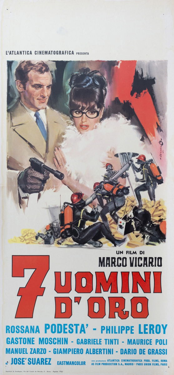 Seven Golden Men - Lobby Card 1