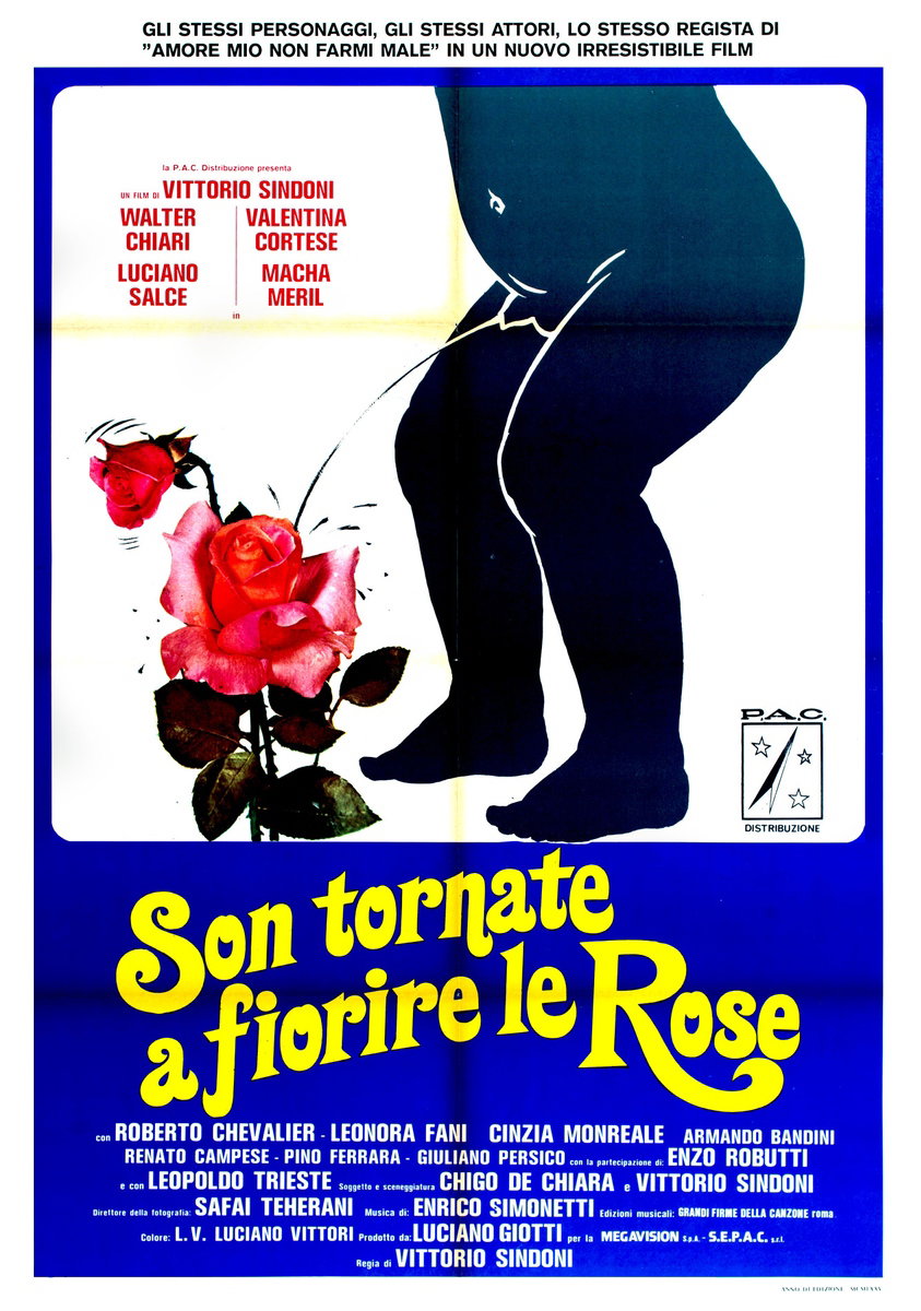 Manifesto 2 per il film Son tornate a fiorire le rose (1975), dipinto da Renato Casaro (Renè)