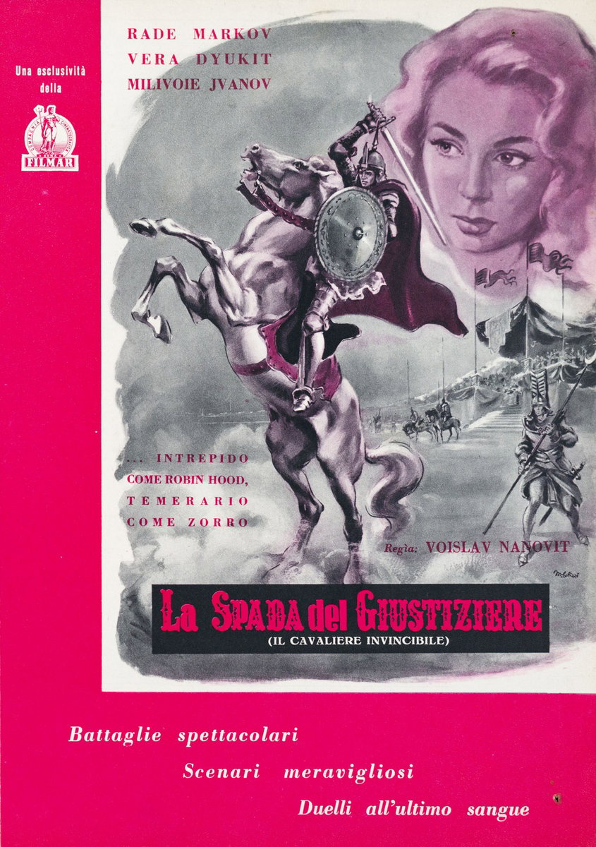 Fotobusta 5 per il film La spada del giustiziere (Il cavaliere invincibile) (1950)