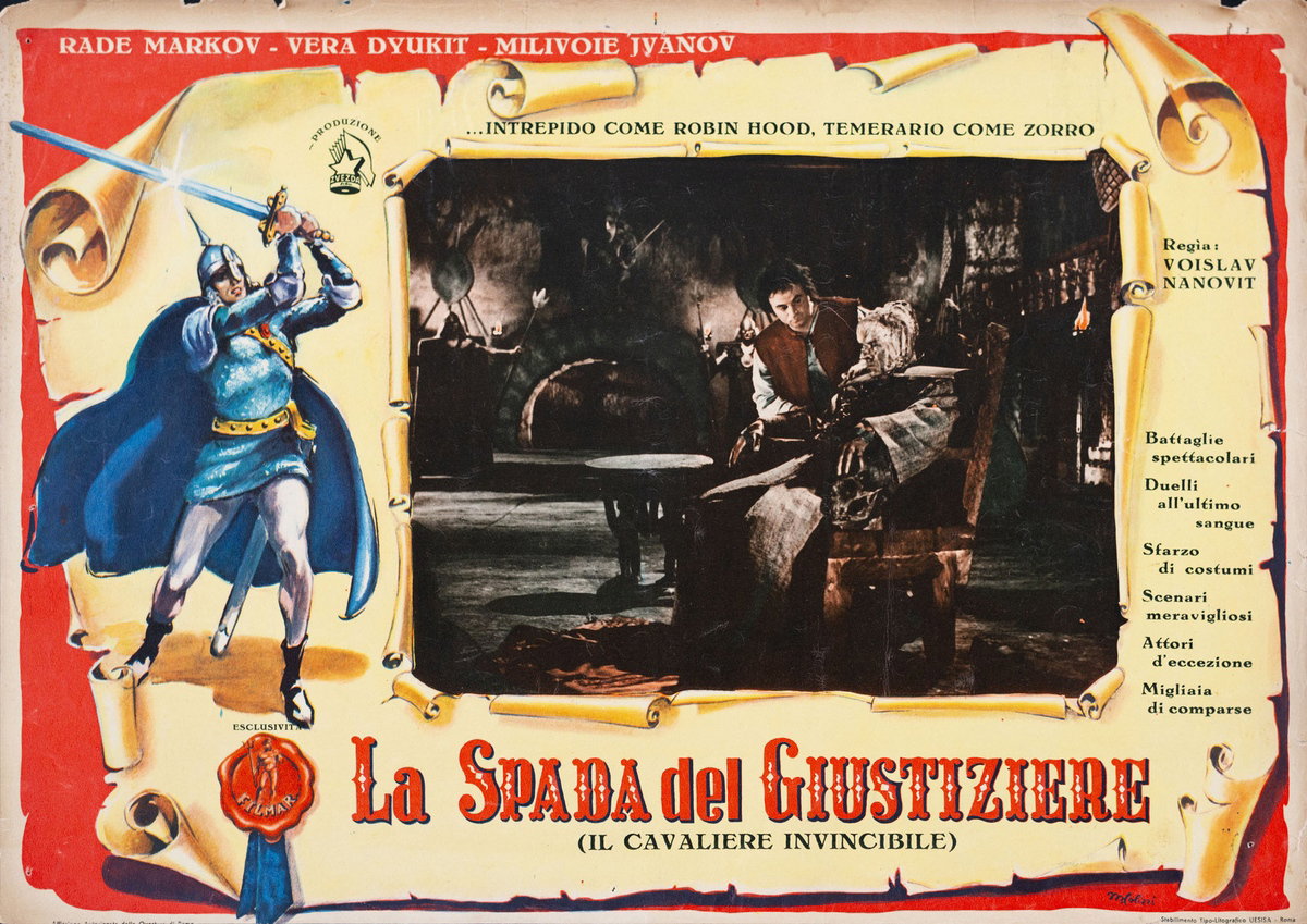 Fotobusta 8 per il film La spada del giustiziere (Il cavaliere invincibile) (1950)
