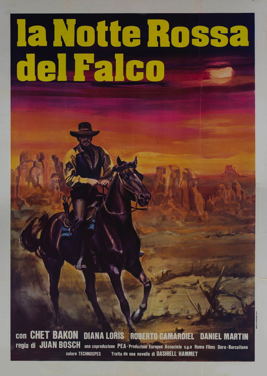 La notte rossa del falco - Manifesto 1