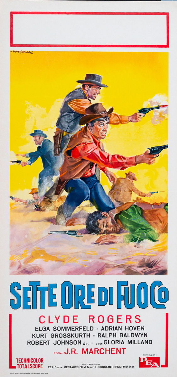 Seven Hours of Gunfire - Lobby Card 1