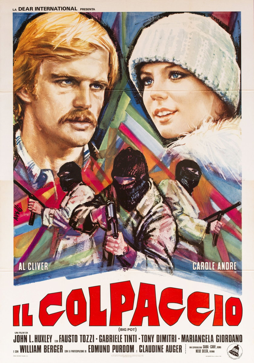 Manifesto 2 per il film Il colpaccio (1976), dipinto da Agatino Avelli