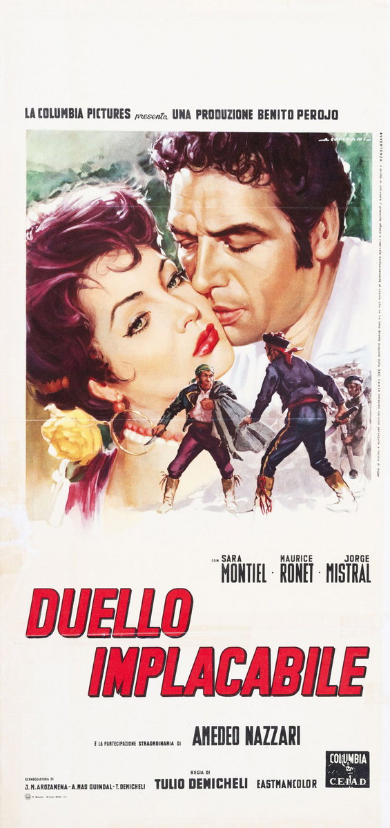 Locandina 2 for the film Carmen from Ronda (1959), painted by Alfredo Capitani