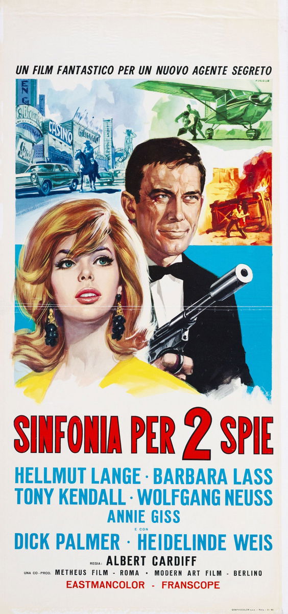 Serenade for Two Spies - Lobby Card 1