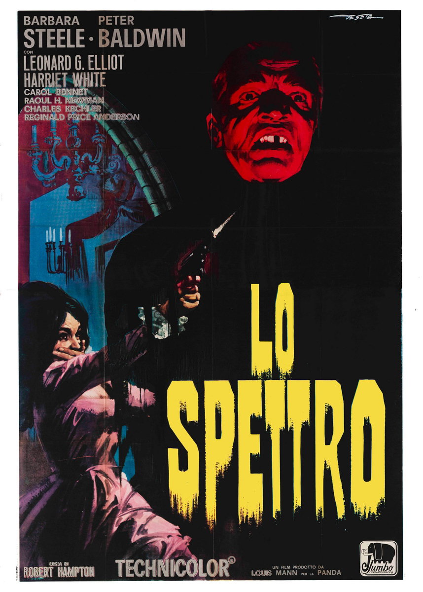 Poster 2 for the film Lo spettro (1963), painted by Enrico De Seta