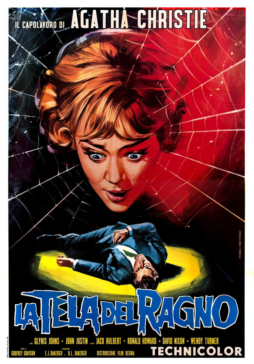 Manifesto 2 per il film La tela del ragno (1960), dipinto da Mario Piovano