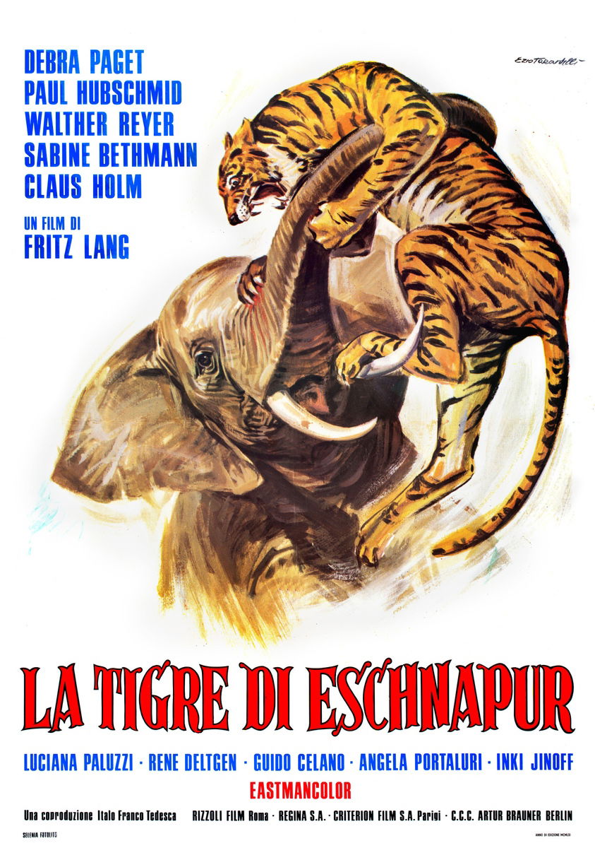 La tigre di Eschnapur - Manifesto 1