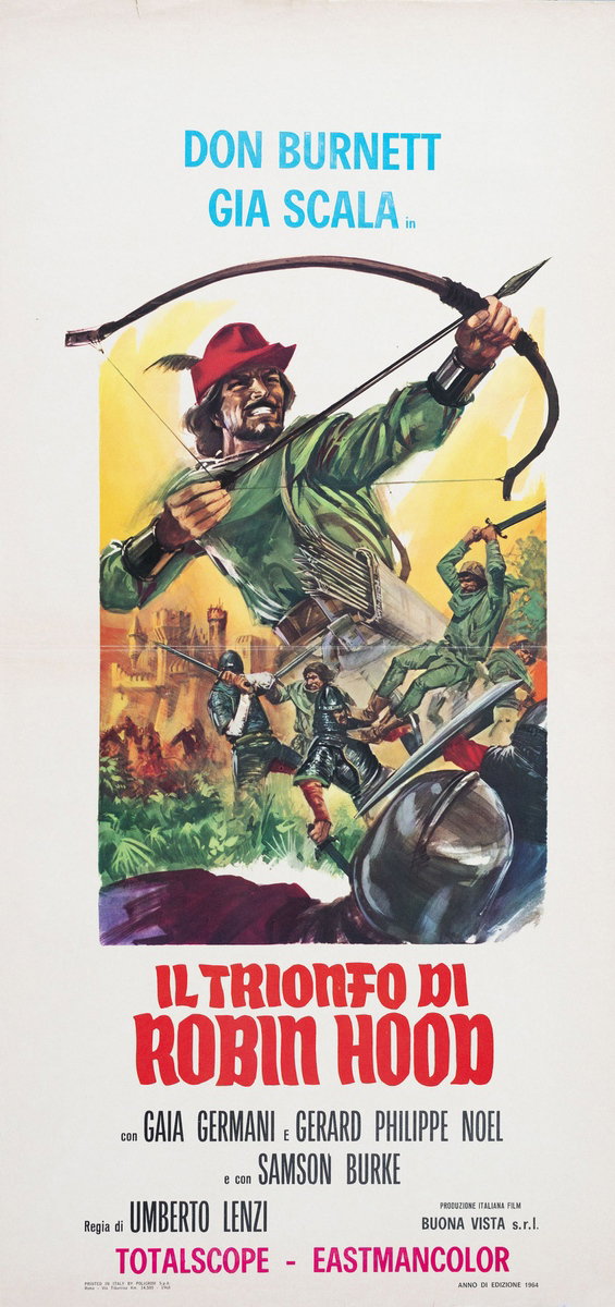 Locandina 2 per il film Il trionfo di Robin Hood (1962)