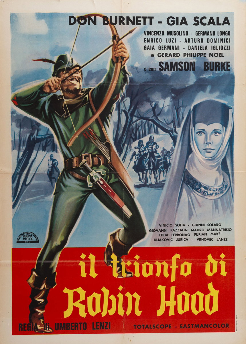 Manifesto 2 per il film Il trionfo di Robin Hood (1962)