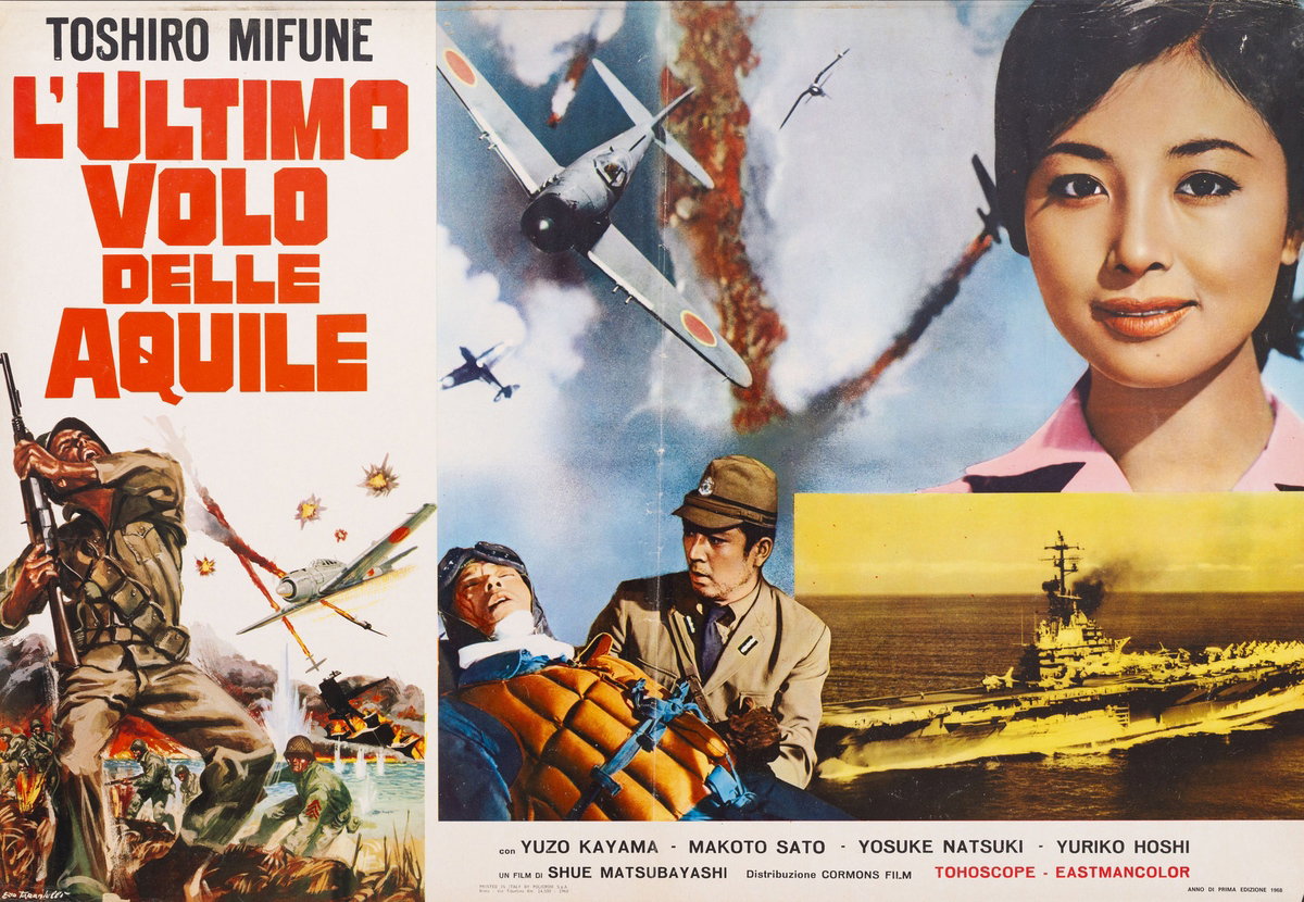 Fotobusta 6 per il film L'ultimo volo delle aquile (1963), dipinto da Ezio Tarantelli