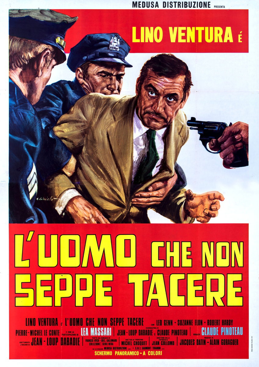 Manifesto 2 per il film L'uomo che non seppe tacere (1973), dipinto da Averardo Ciriello
