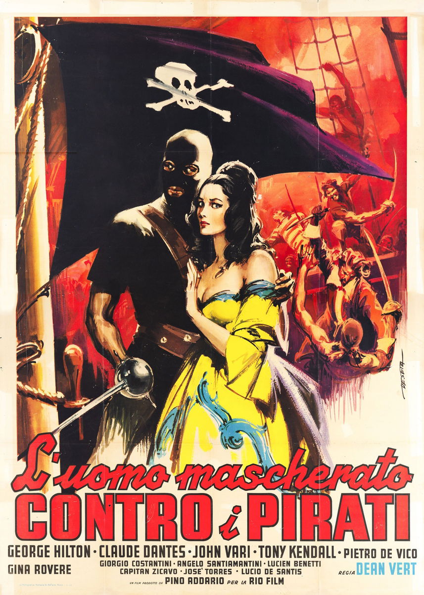 L'uomo mascherato contro i pirati - Manifesto 1