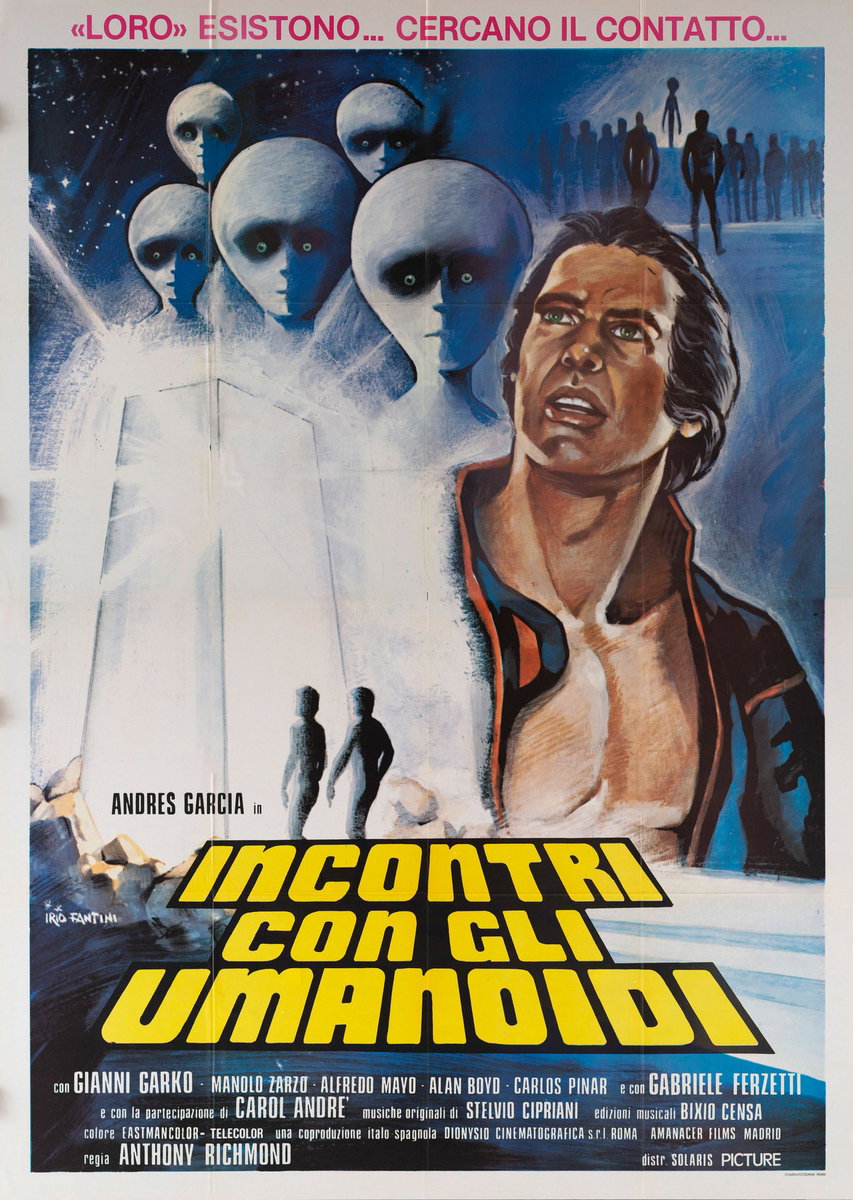 Poster 3 for the film Encounters in the Deep (1979), painted by Irio Fantini