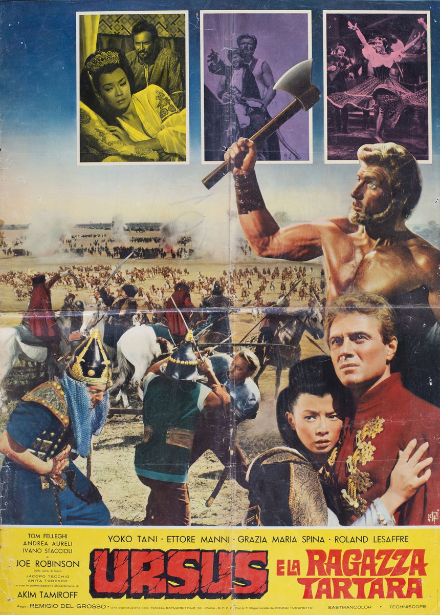 Manifesto 3 per il film Ursus e la ragazza tartara (1961)