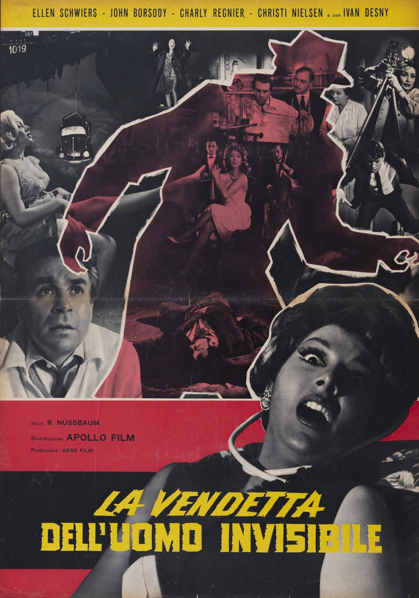 La Vendetta dell'uomo Invisibile - Manifesto 2