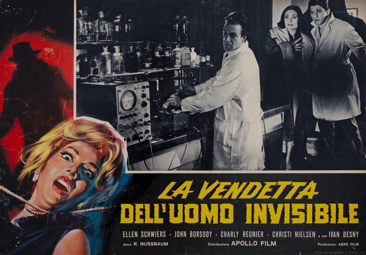 Fotobusta 2 per il film La Vendetta dell'uomo Invisibile (1963)