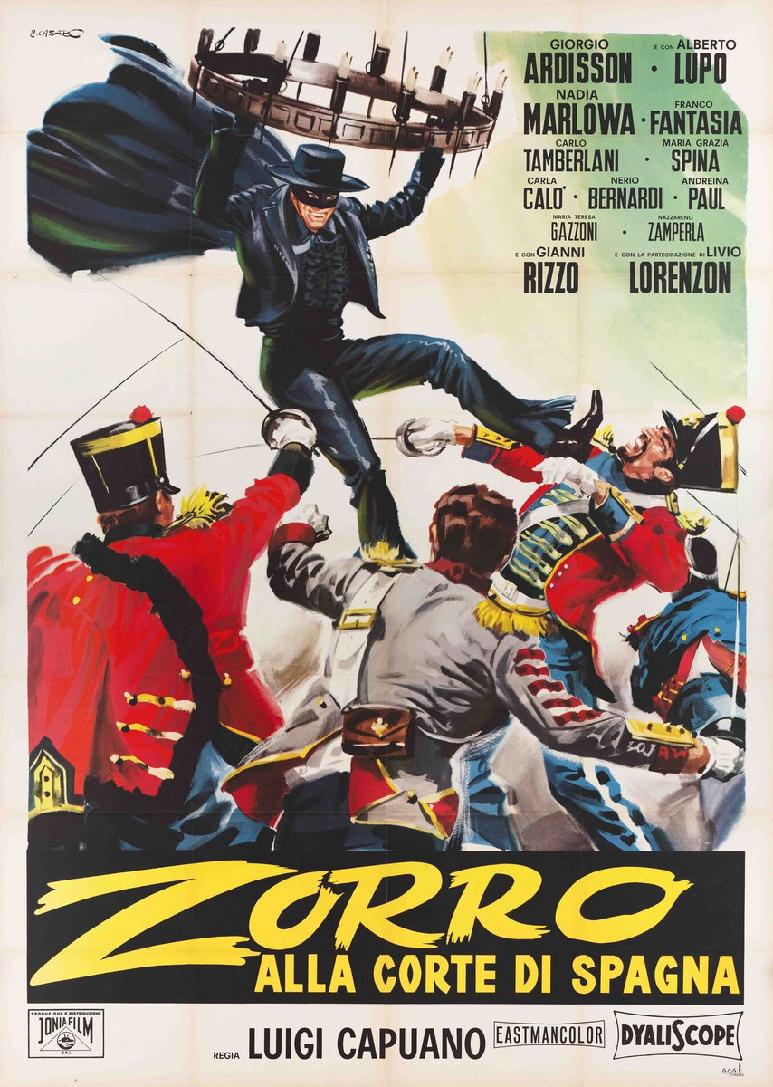 Manifesto 2 per il film Zorro alla corte di Spagna (1963)