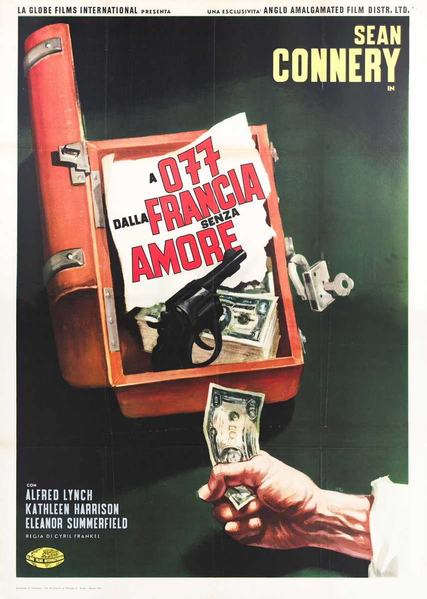 Manifesto 2 per il film A 077, dalla Francia senza amore (1961)