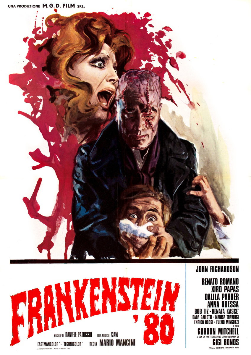 Manifesto 2 per il film Frankenstein '80 (1972)
